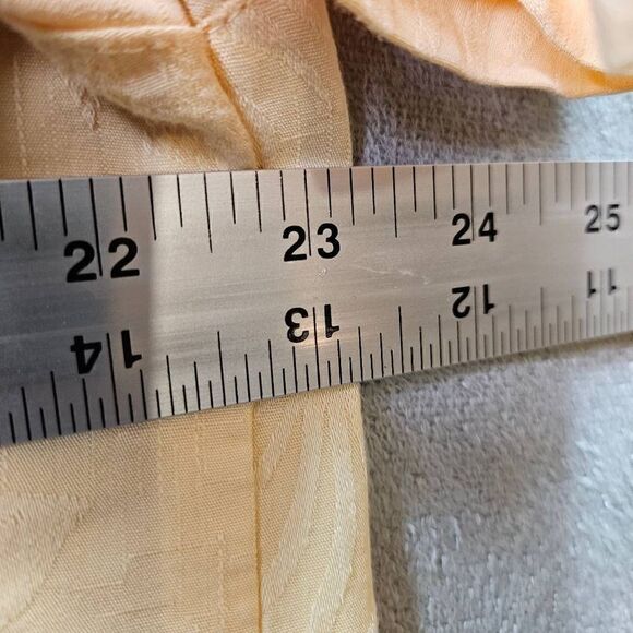 Joe Marlin Shirt Mens Sz L Yellow Hawaiian Short Sleeve Beach Palm Tree Button U - Picture 5 of 8